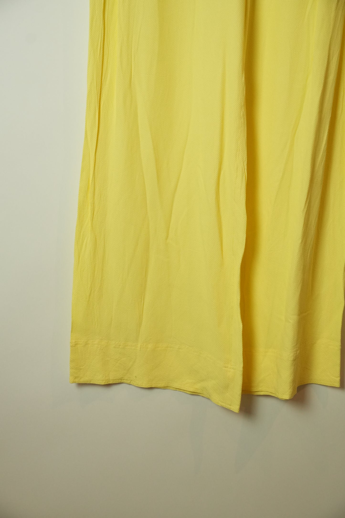 Celine Yellow High Waist Wide Leg Pants