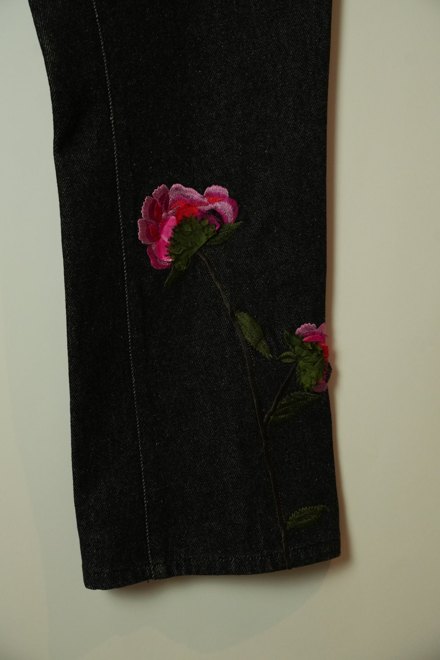 Valentino Floral Embroidered Jeans