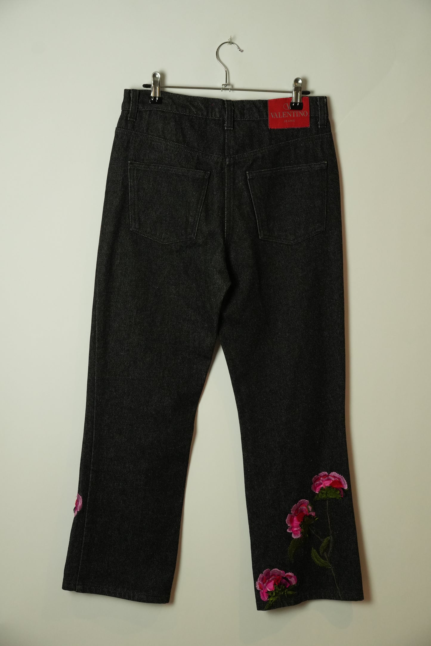 Valentino Floral Embroidered Jeans