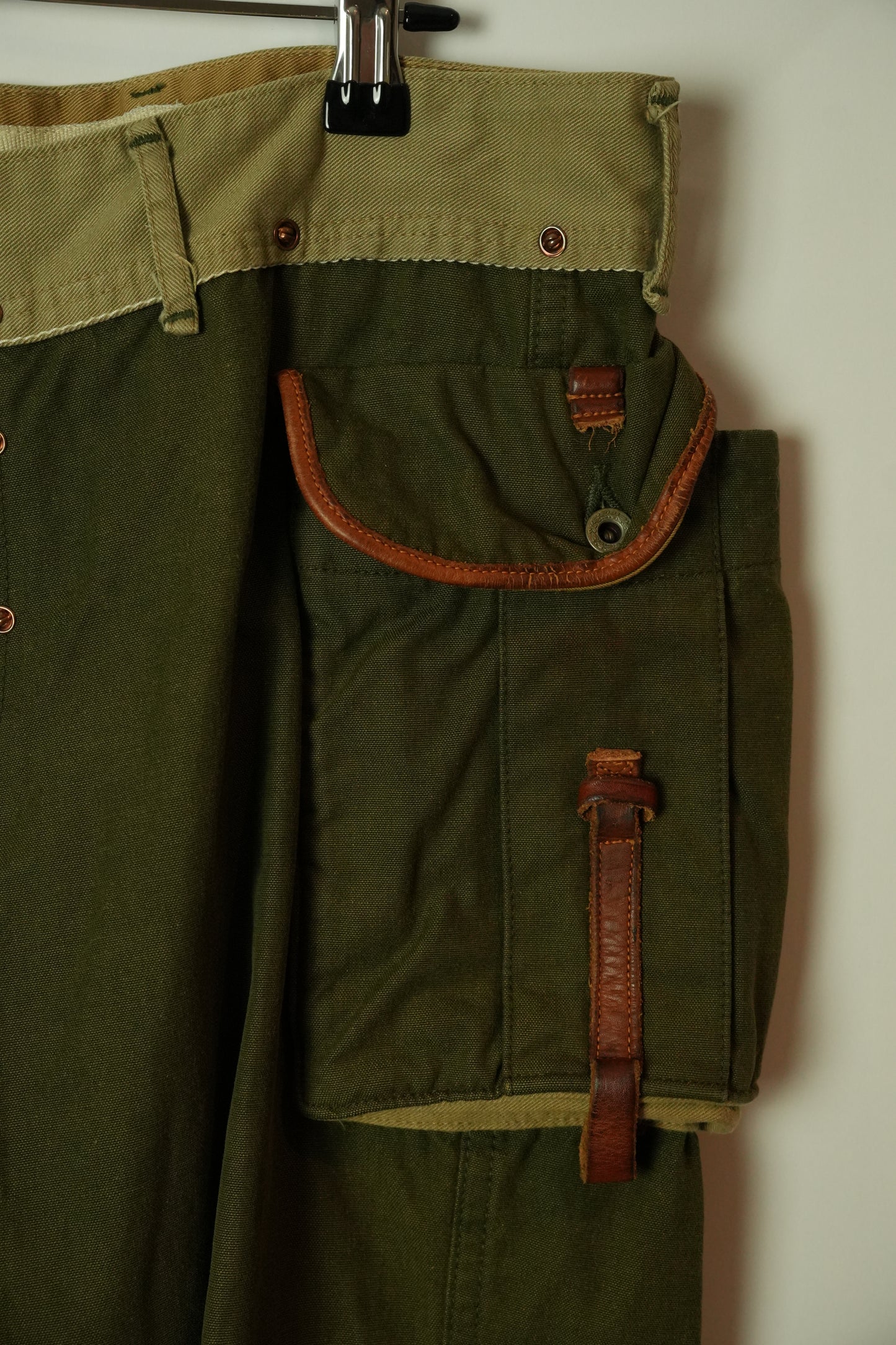 Kapital Utility Drop Crotch Khaki Pants