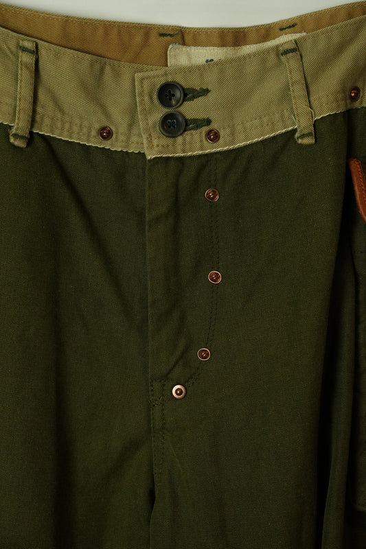 Kapital Utility Drop Crotch Khaki Pants