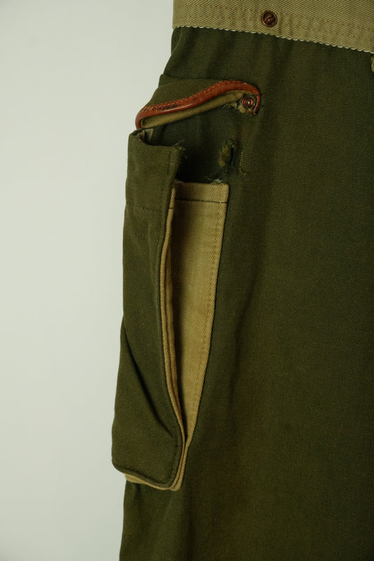 Kapital Utility Drop Crotch Khaki Pants