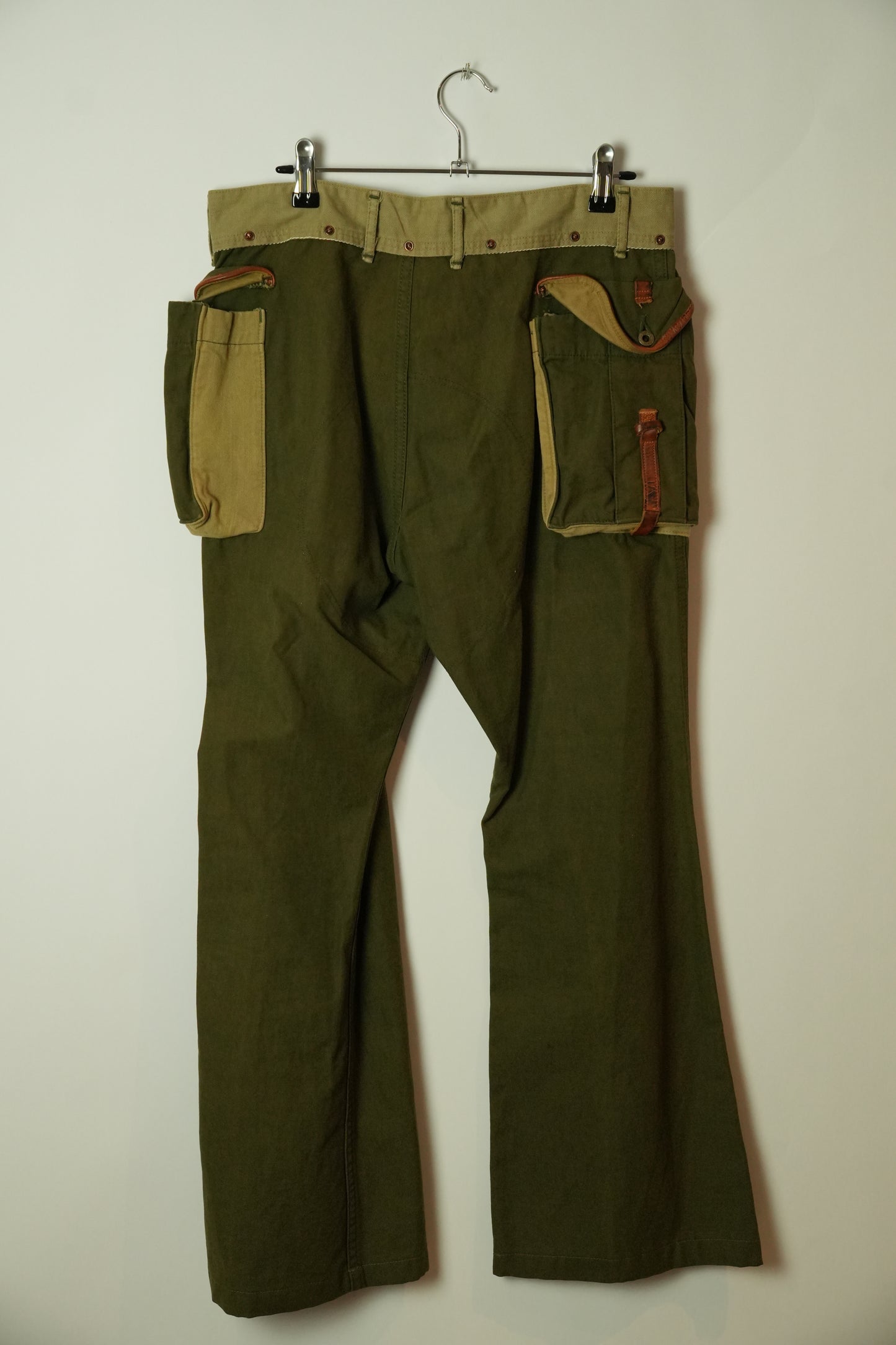 Kapital Utility Drop Crotch Khaki Pants