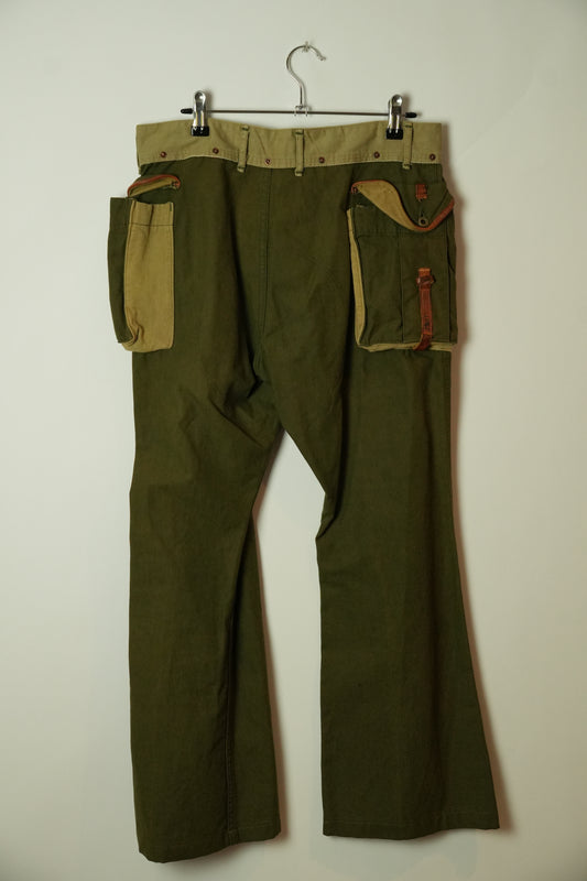 Kapital Utility Drop Crotch Khaki Pants