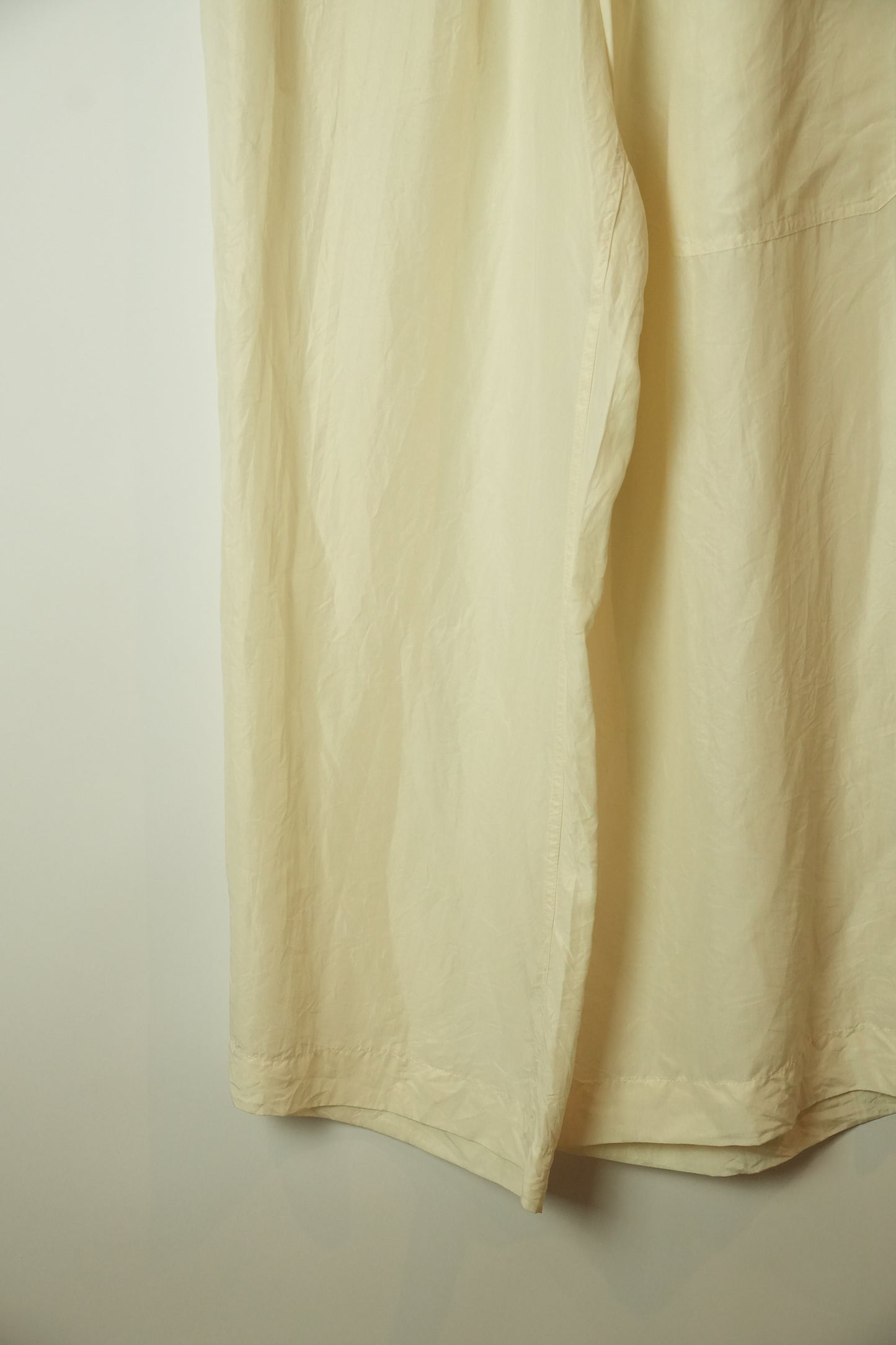 Joseph Silk White Belted Wide Leg  Pants