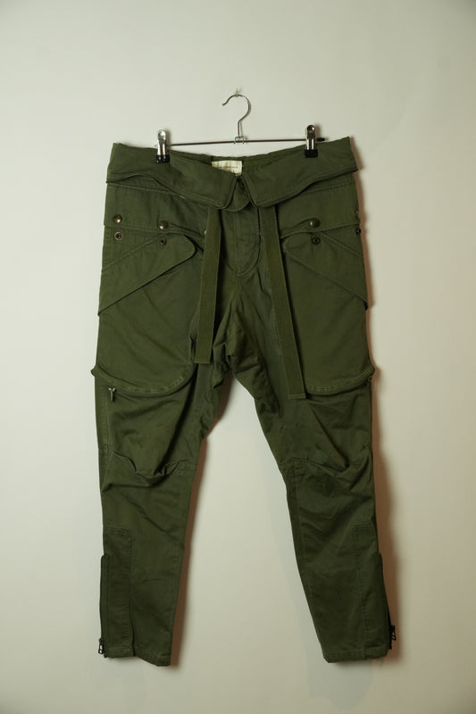 Faith Connexion Zip Pocket Cargo Pants w Fold Over Waist