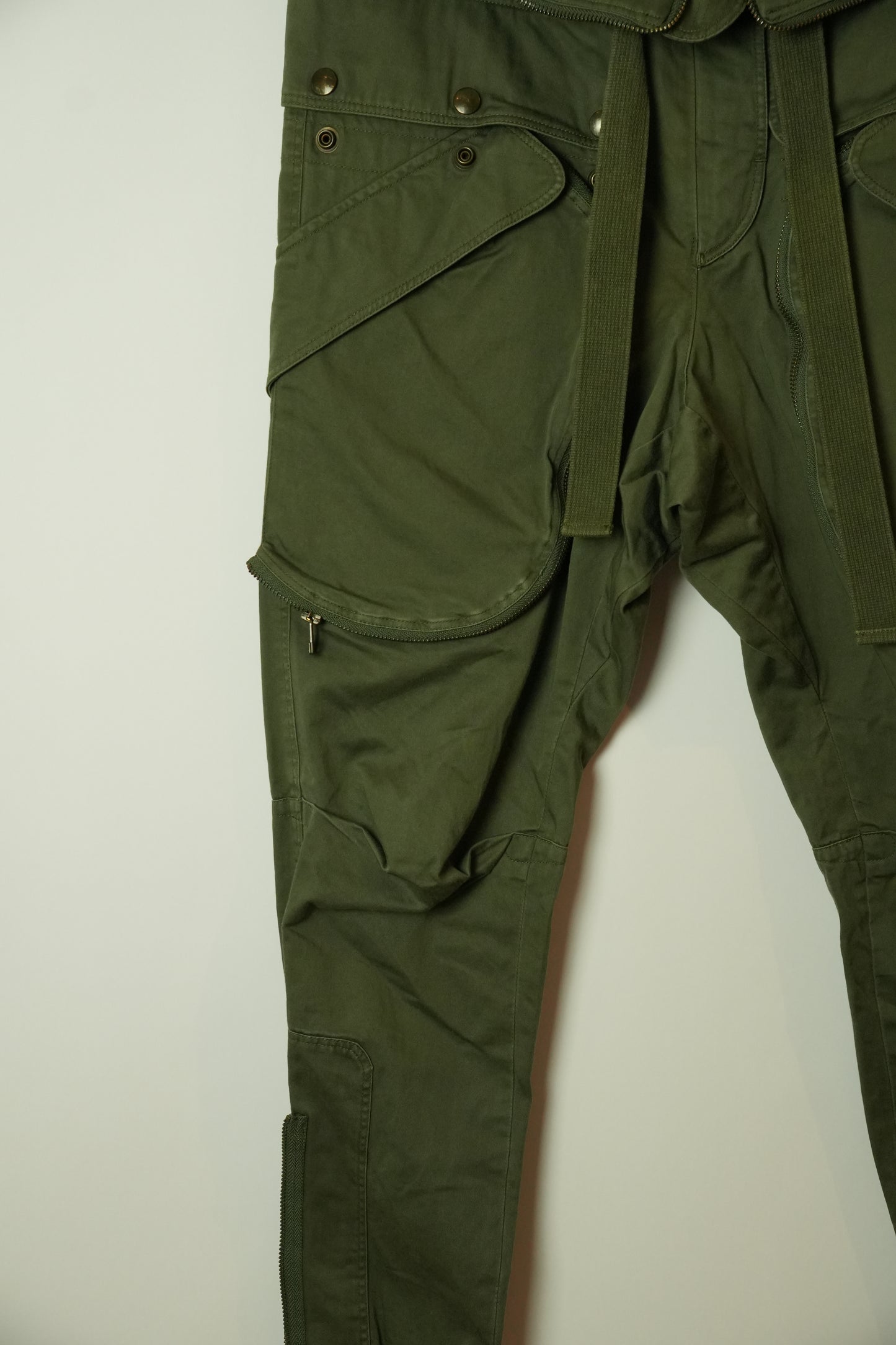 Faith Connexion Zip Pocket Cargo Pants w Fold Over Waist