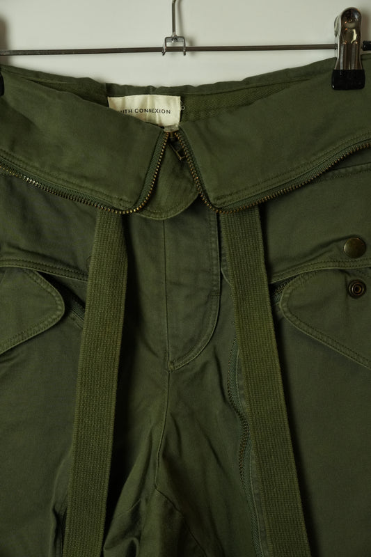 Faith Connexion Zip Pocket Cargo Pants w Fold Over Waist