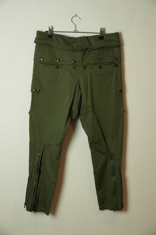 Faith Connexion Zip Pocket Cargo Pants w Fold Over Waist