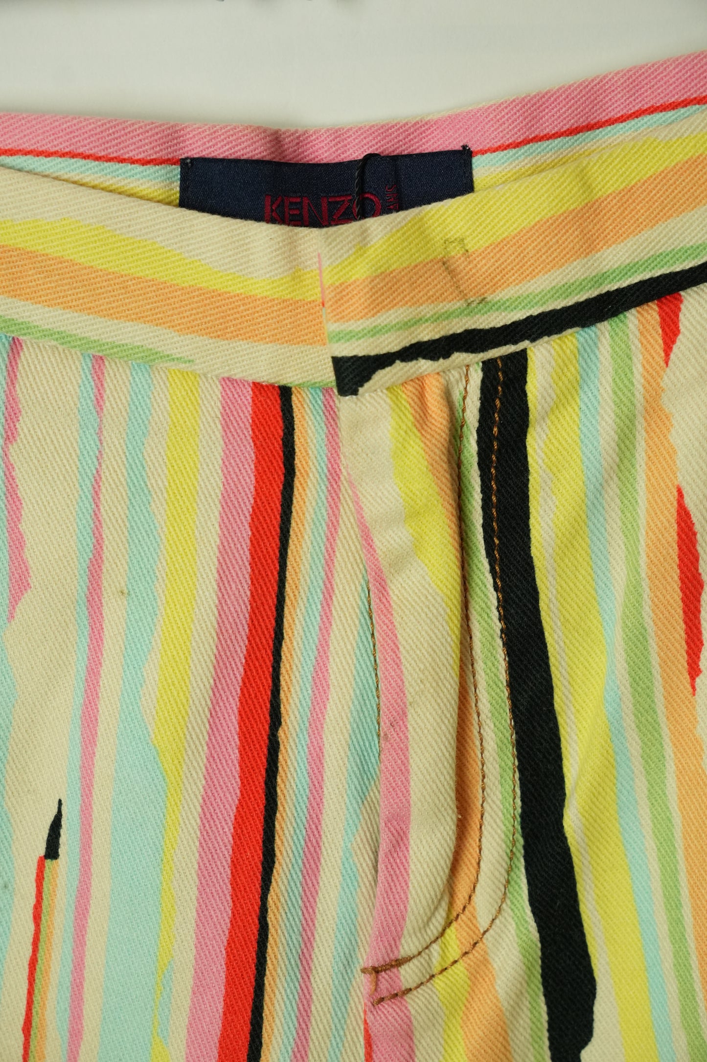 Kenzo Multi Stripe Straight Pants
