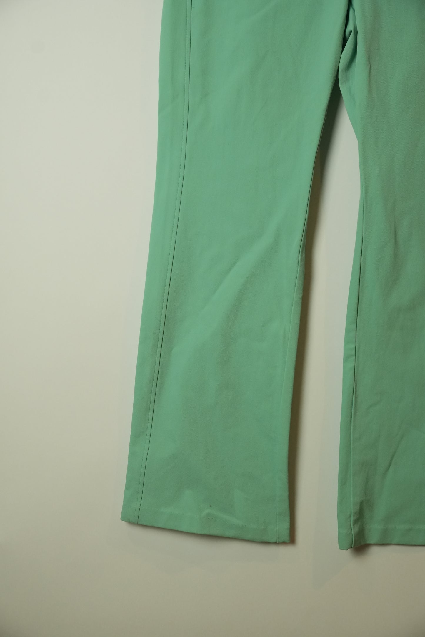 Courreges Stretch Wide Leg Pant w Logo Back Pocket