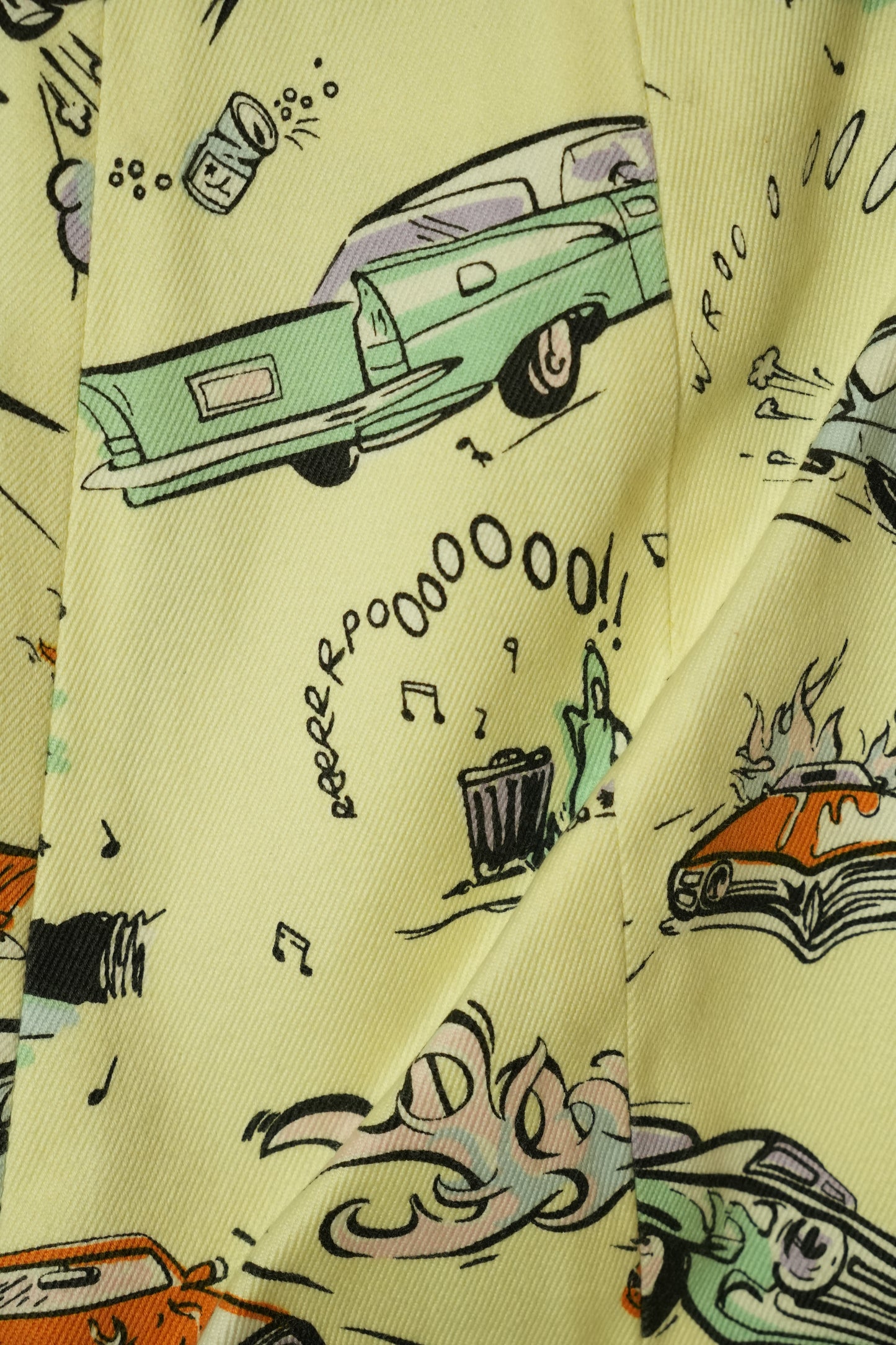 Prada Car Cartoon Graphic Capri Pants