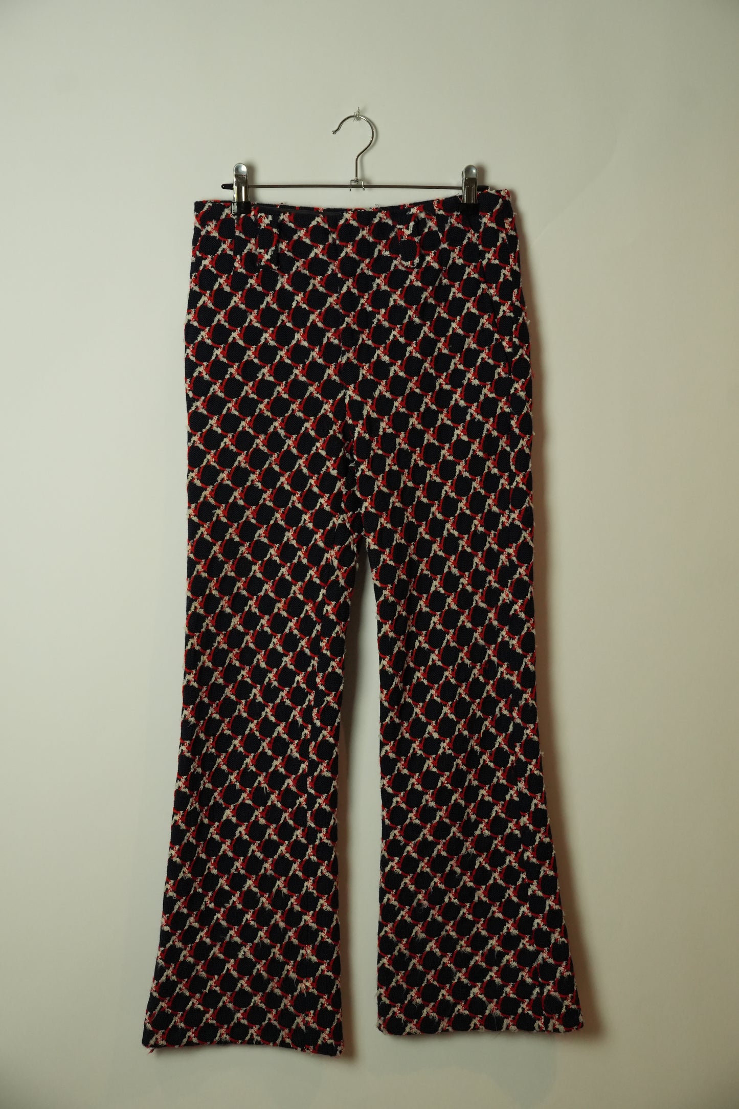 Junya Watanabe Tweed Scale Wool Flare Pants AD2001