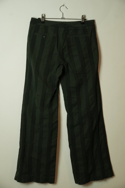 Issey Miyake Stripe Vertical Wide Leg Pants