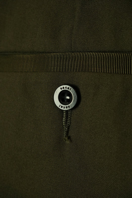 Sacai Khaki Shorts w Wings Sz 2