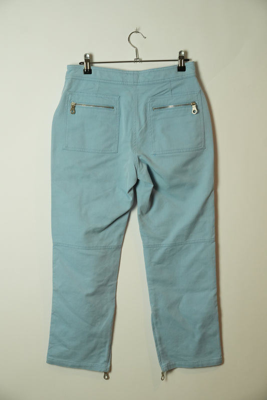 Chanel SS 2002 Zip Pocket Capri Logo Pants