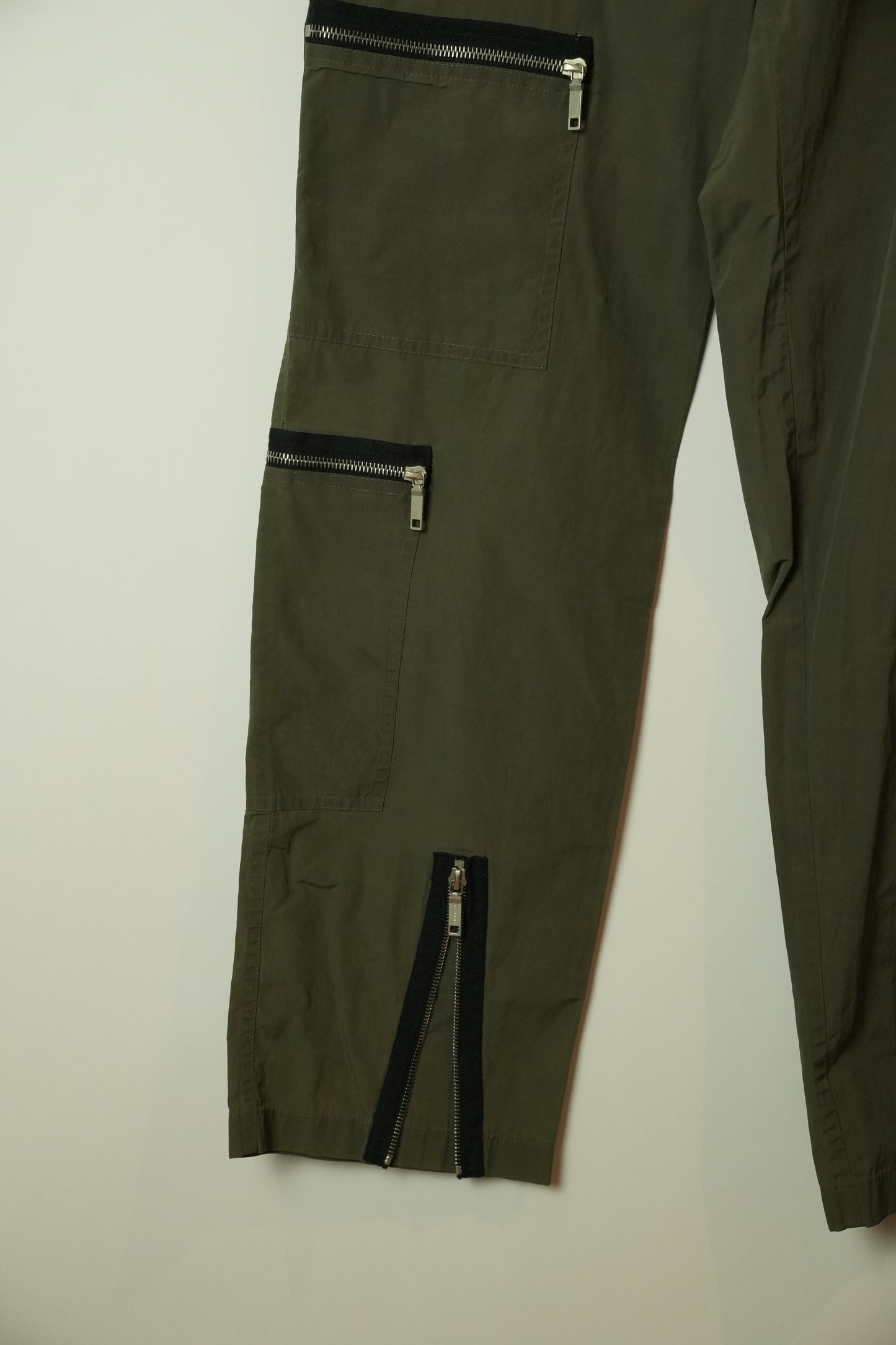 Celine Motor Zip Cargo Wide Leg Pants