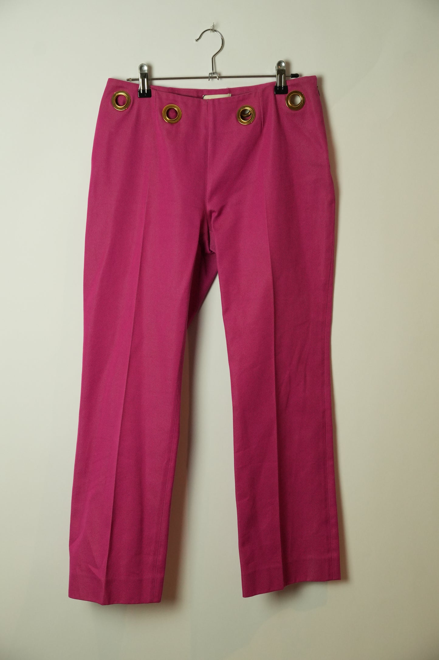 Celine Mid Rise Grommet Pink Pants