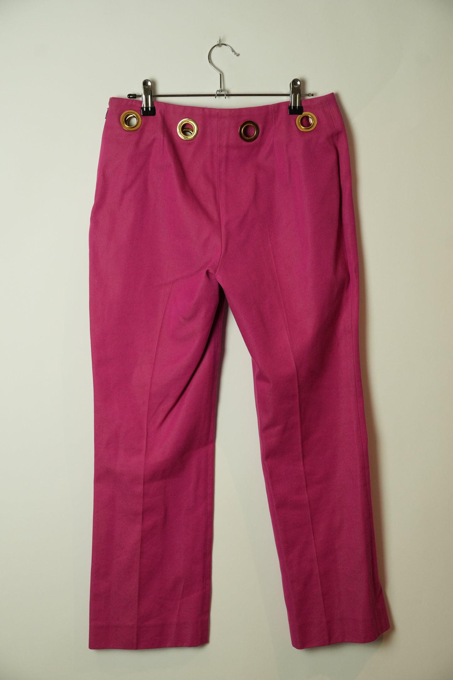 Celine Mid Rise Grommet Pink Pants