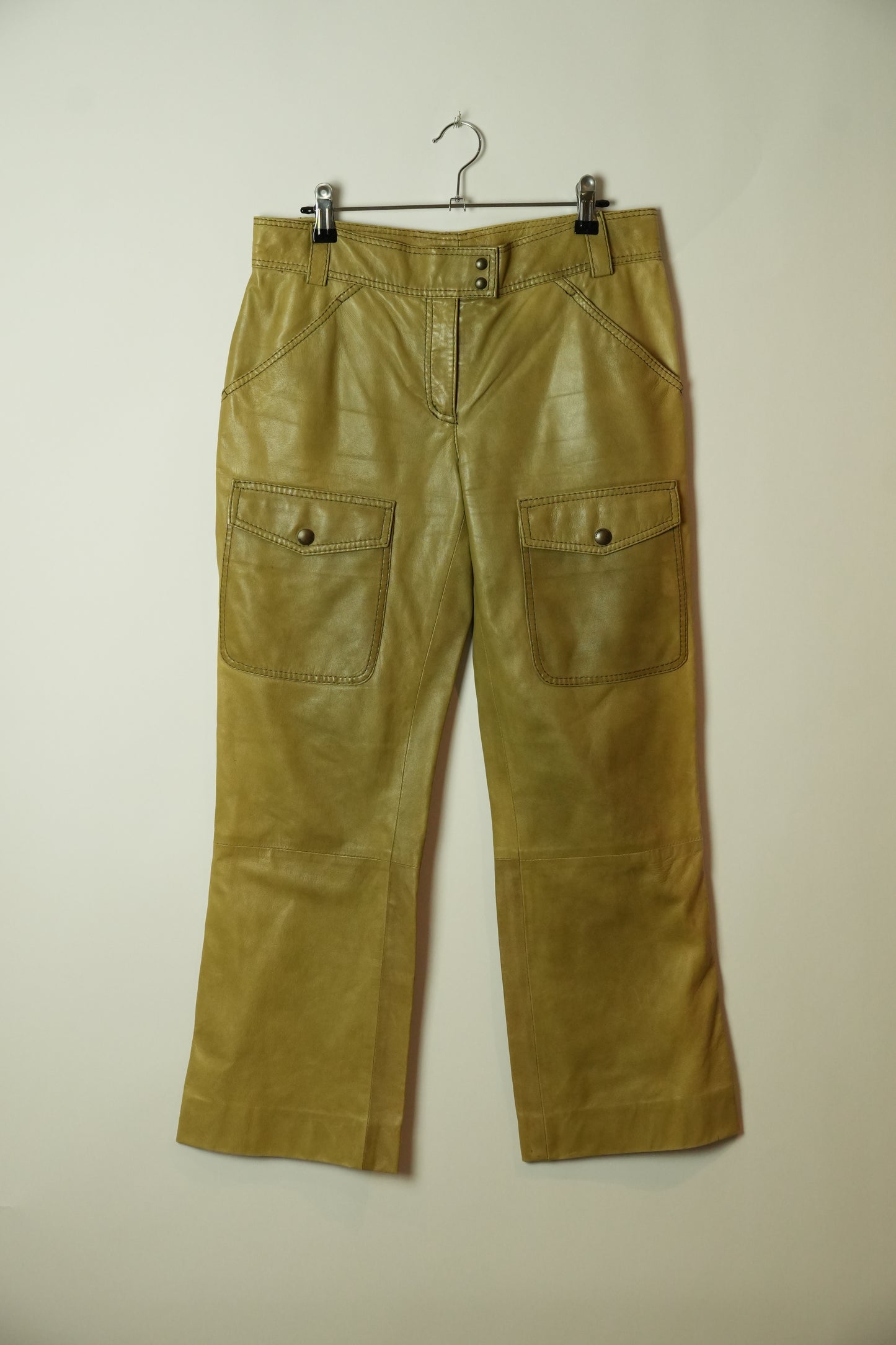 Moschino Cheap And Chic Leather Cargo Pants