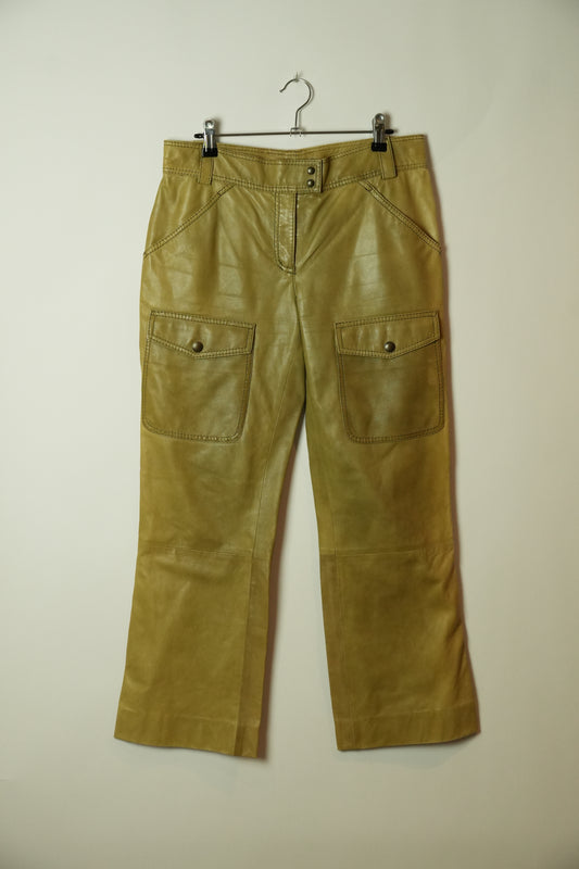 Moschino Cheap And Chic Leather Cargo Pants