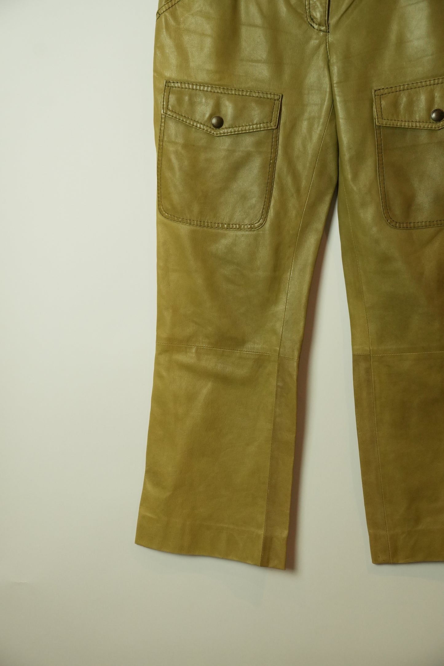 Moschino Cheap And Chic Leather Cargo Pants
