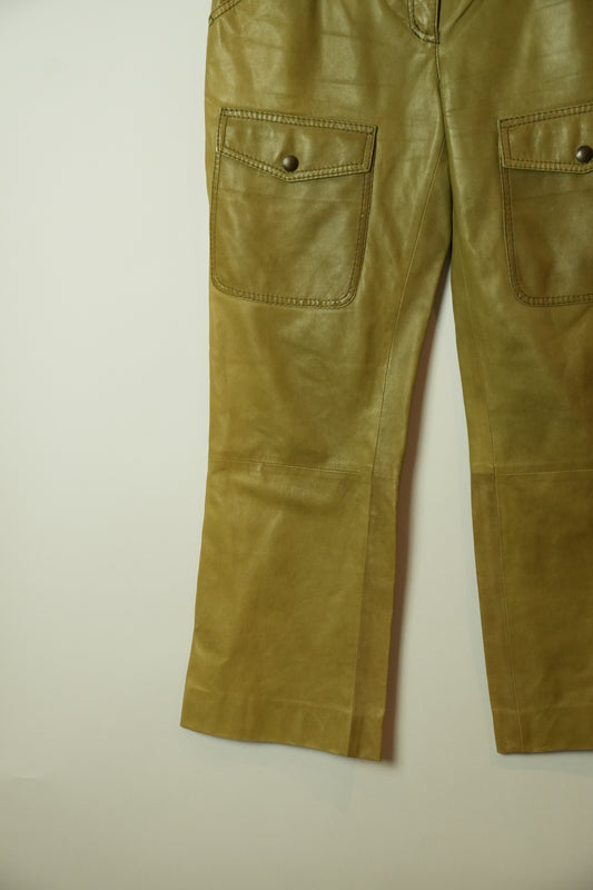 Moschino Cheap And Chic Leather Cargo Pants