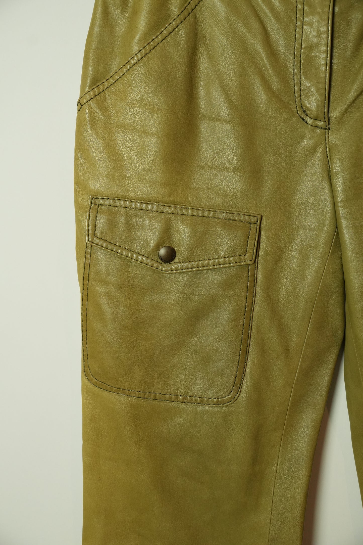 Moschino Cheap And Chic Leather Cargo Pants