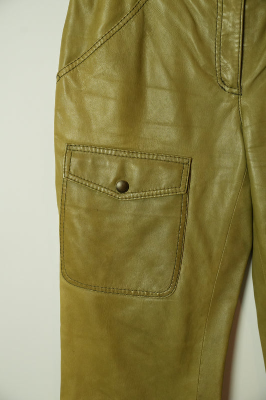 Moschino Cheap And Chic Leather Cargo Pants