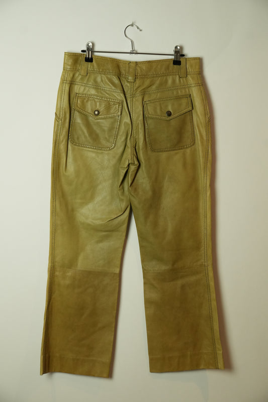 Moschino Cheap And Chic Leather Cargo Pants