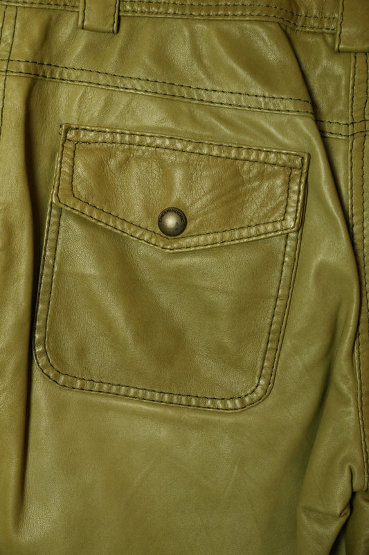 Moschino Cheap And Chic Leather Cargo Pants