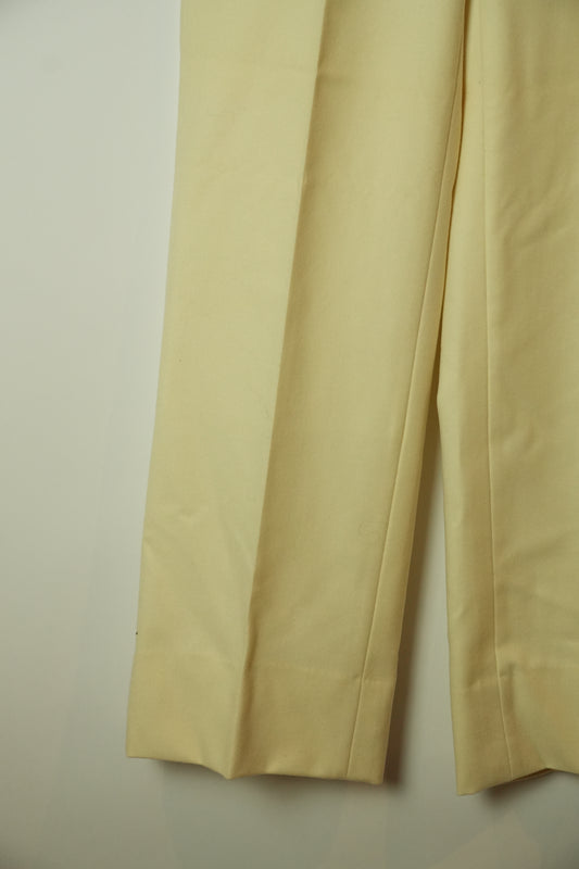 Yves Saint Laurent Wool Cream Pants