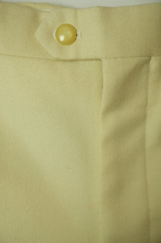Yves Saint Laurent Wool Cream Pants