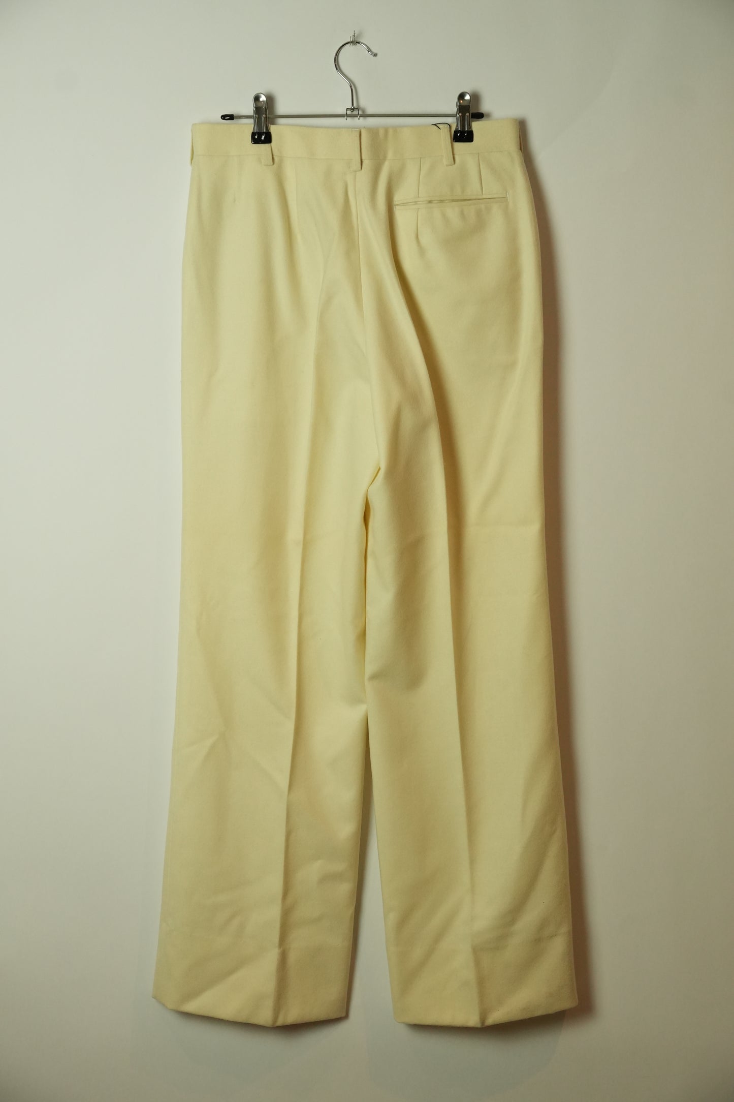 Yves Saint Laurent Wool Cream Pants
