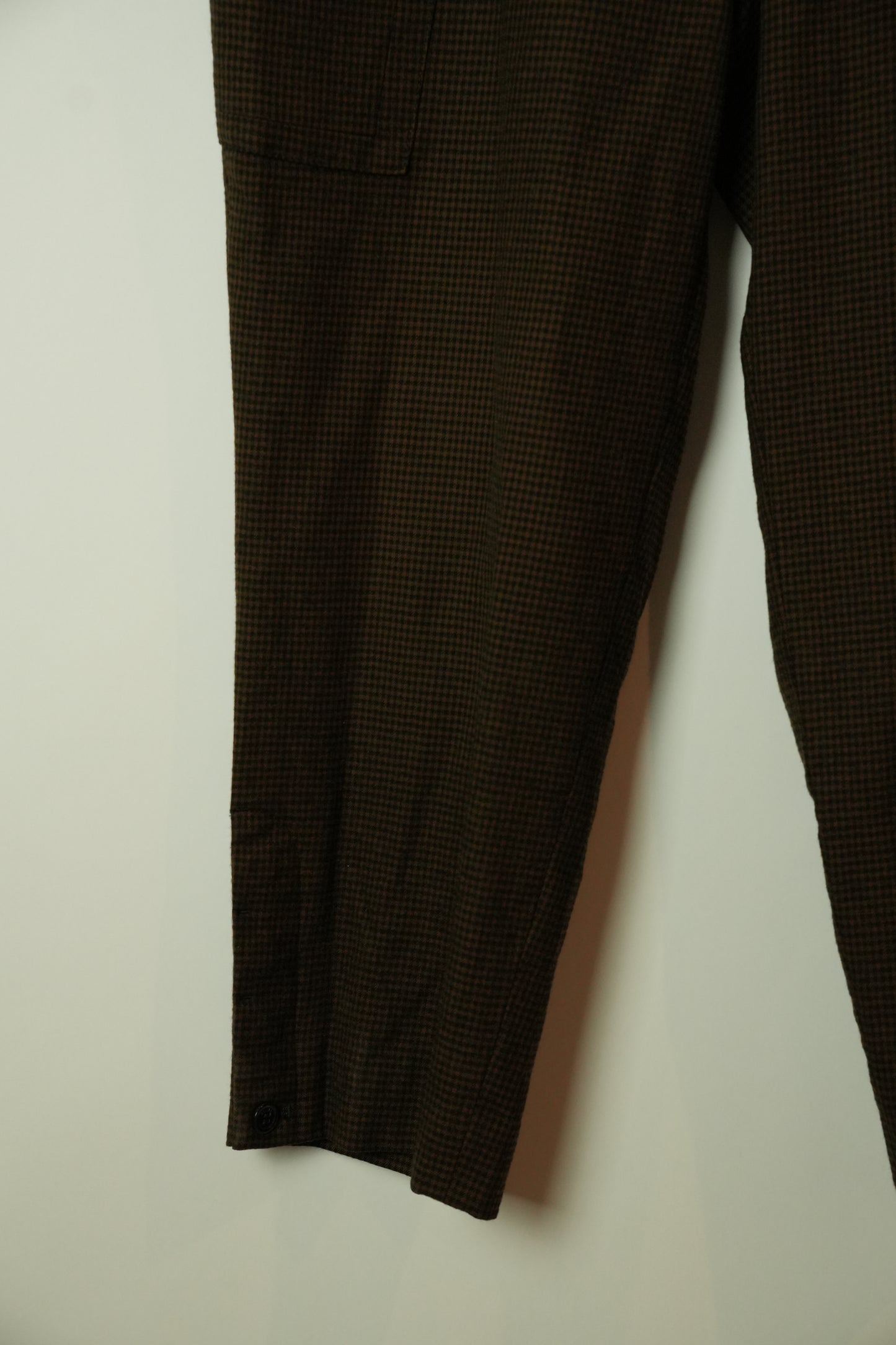 Sonia Rykiel Checkered Pocket Wool Cargo Pants