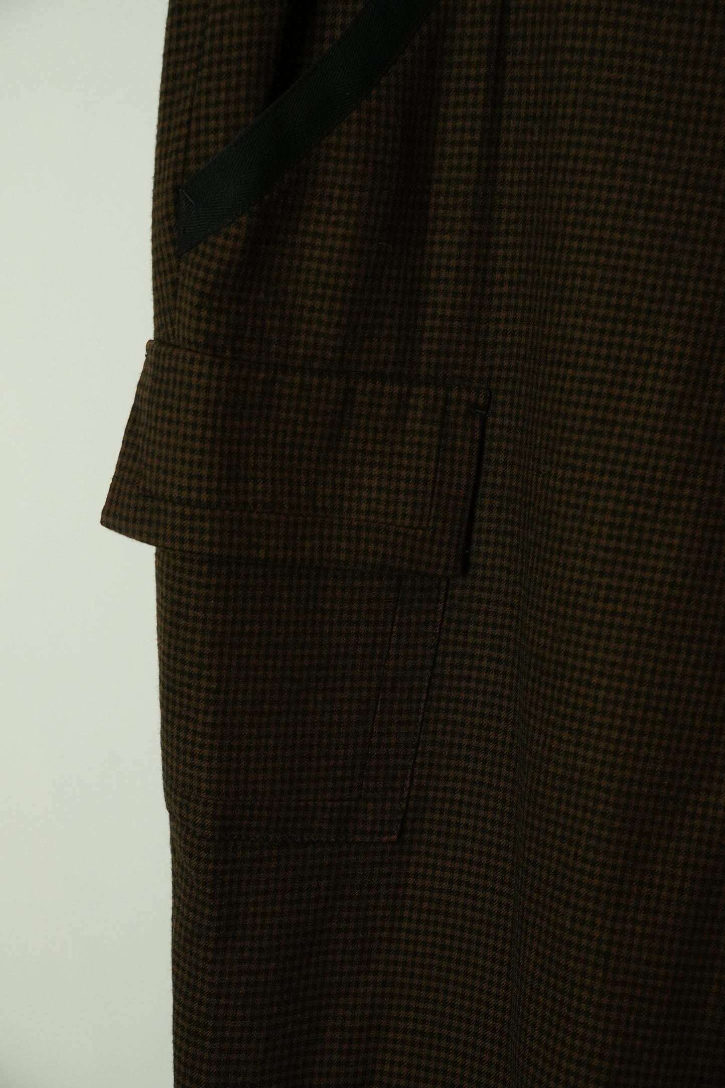 Sonia Rykiel Checkered Pocket Wool Cargo Pants