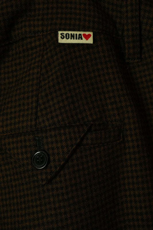 Sonia Rykiel Checkered Pocket Wool Cargo Pants