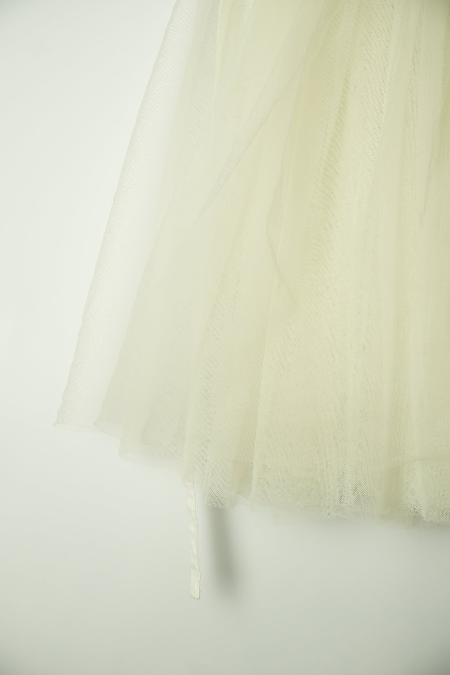 Black Comme Des Garcons White Wrap Tulle Mini Skirt AD2013