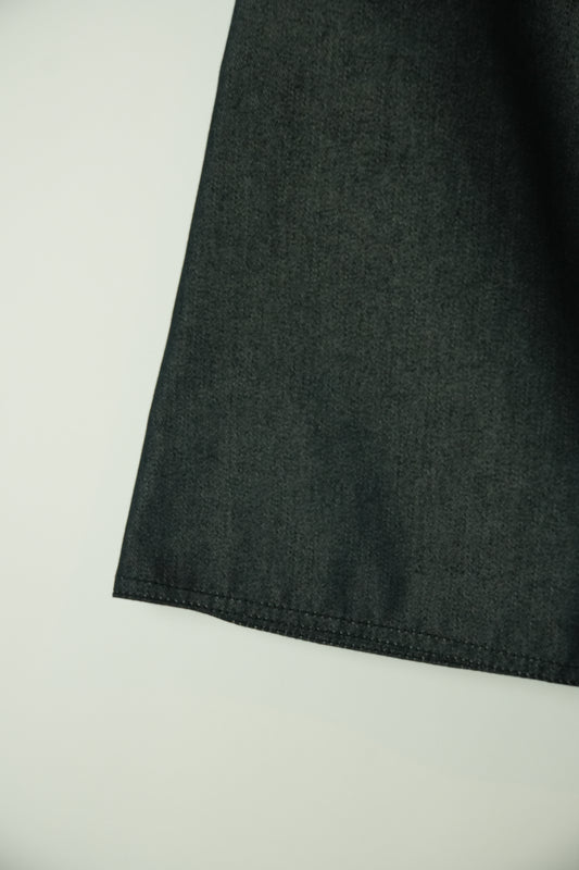Courreges Denim Logo Embroidered Mini Skirt