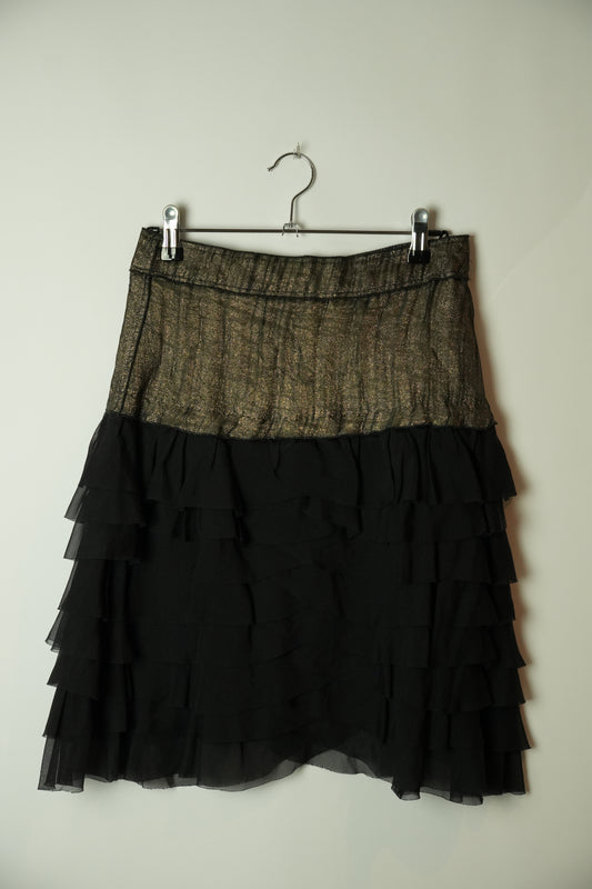 Dolce & Gabbana Sheer Ruffle Layered Skirt