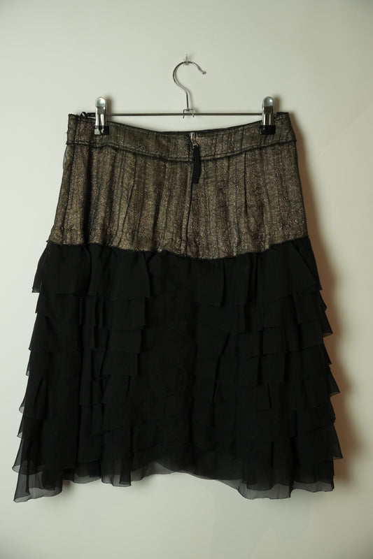 Dolce & Gabbana Sheer Ruffle Layered Skirt