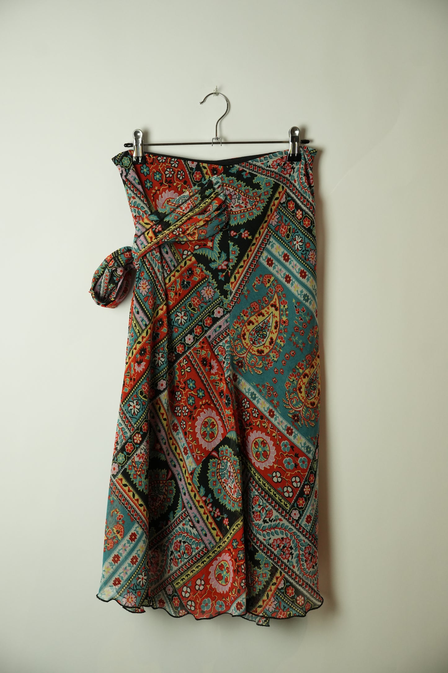 Kookai Scarf Mosaic Print Skirt Flow Made in France