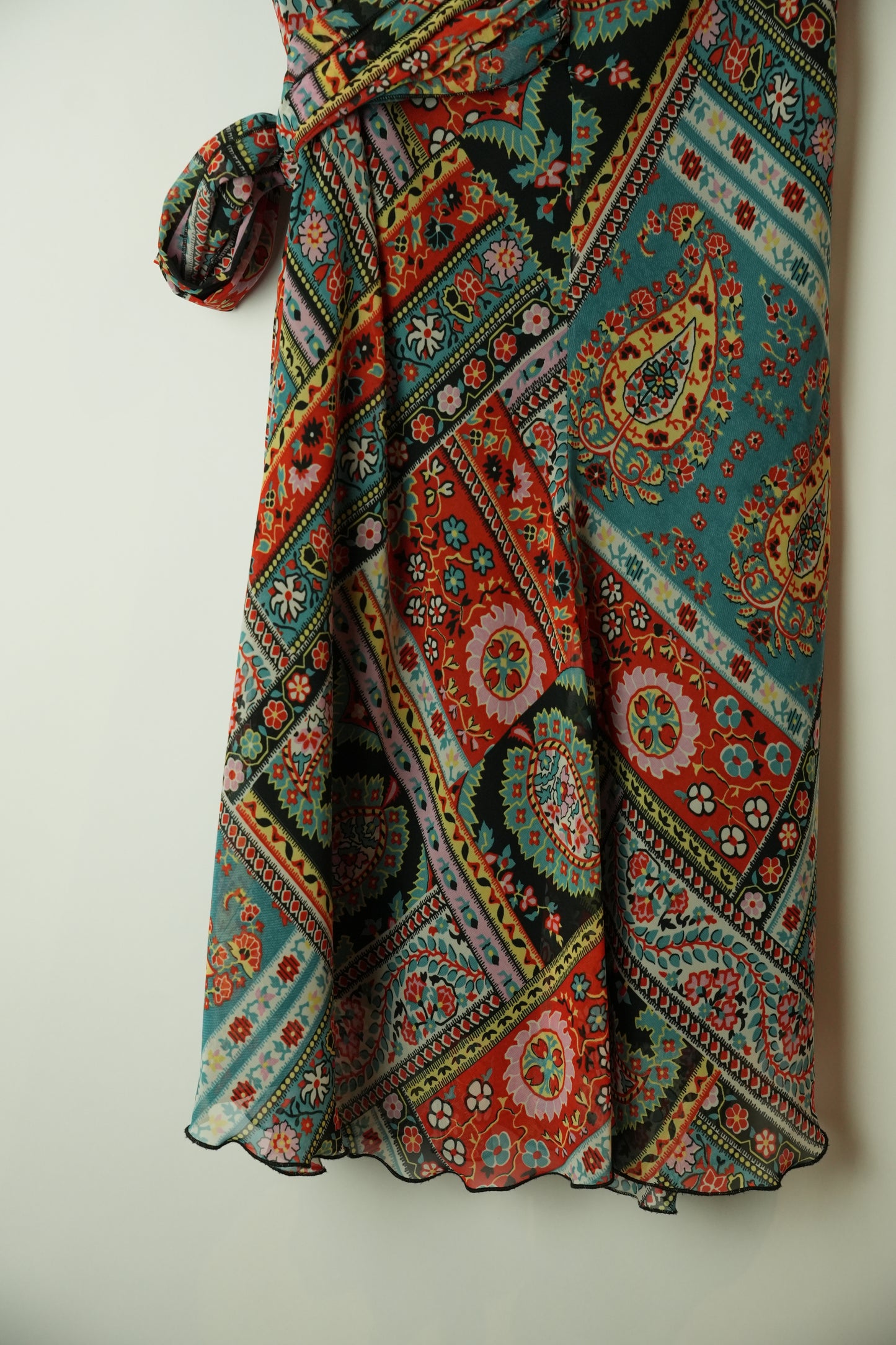 Kookai Scarf Mosaic Print Skirt Flow Made in France