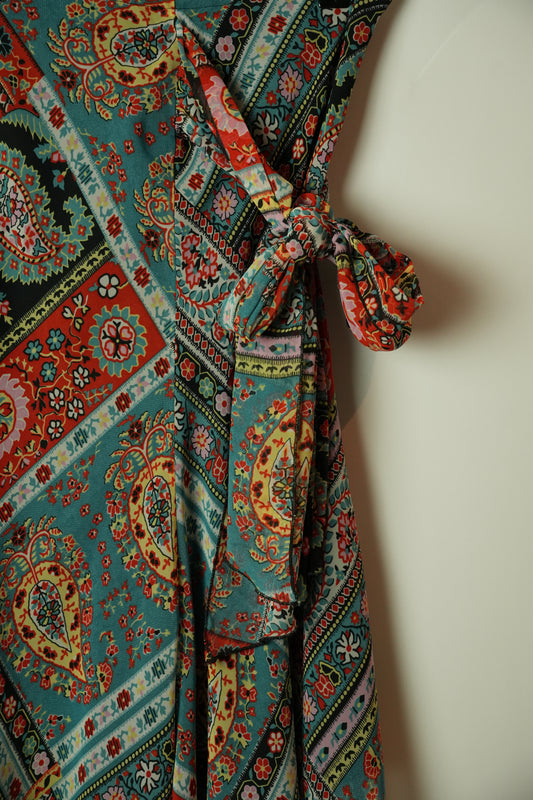 Kookai Scarf Mosaic Print Skirt Flow Made in France