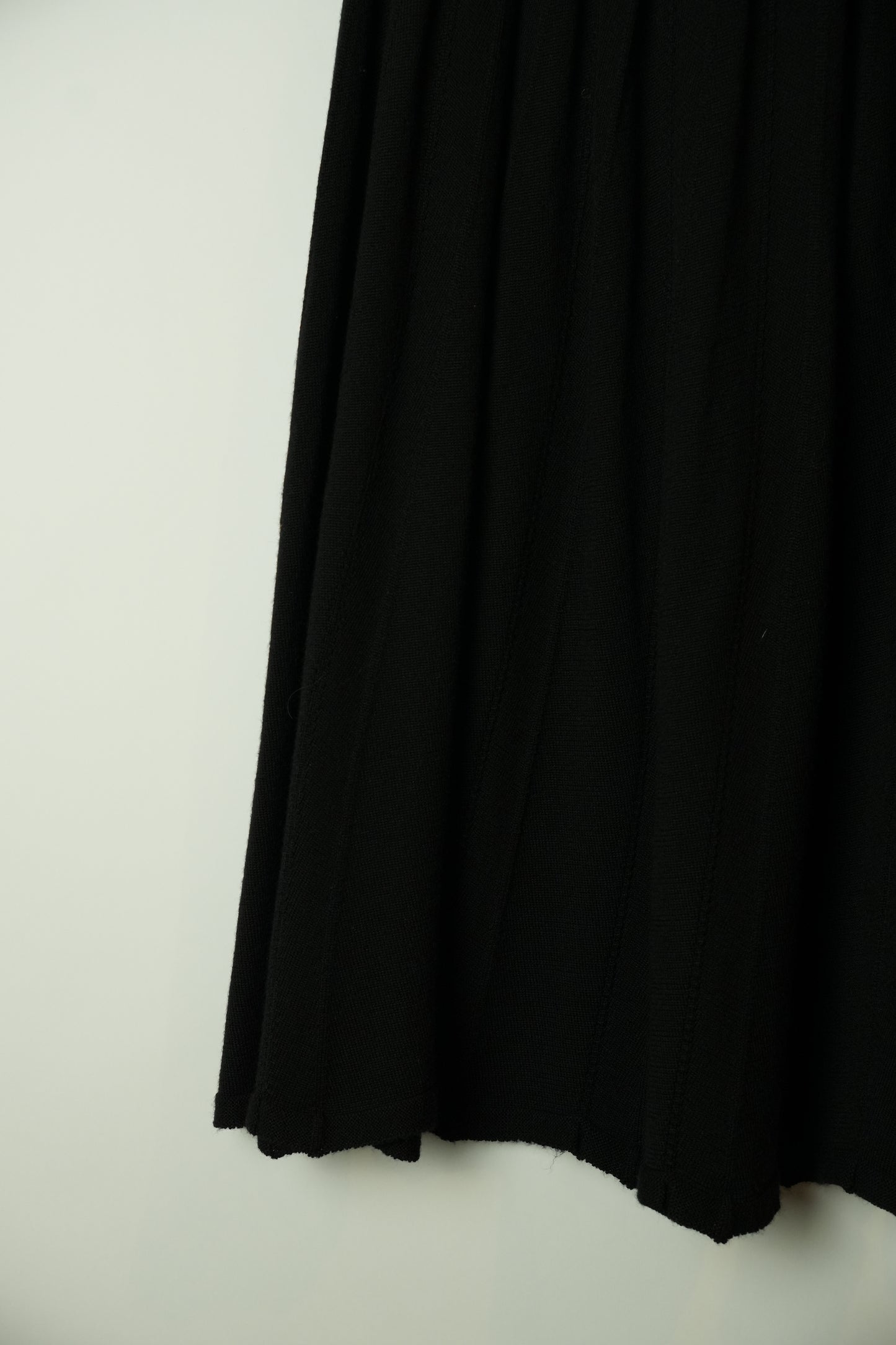 Tricot Comme Des Garcons Knit Wool Pleat Skirt AD2011