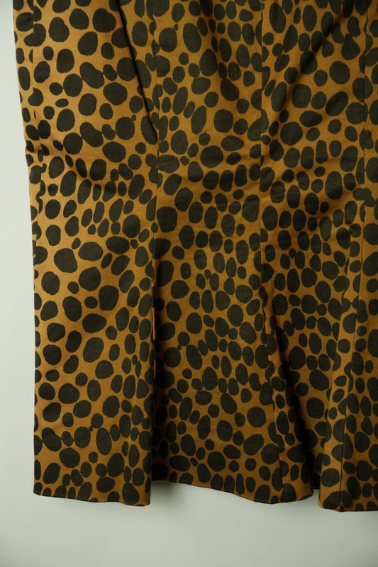 Moschino Leopard Print Pencil Skirt