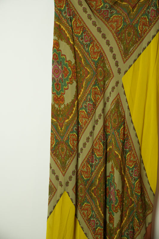 Philosophy Alberta Ferreti Scarf Print Paisley Silk Maxi Skirt