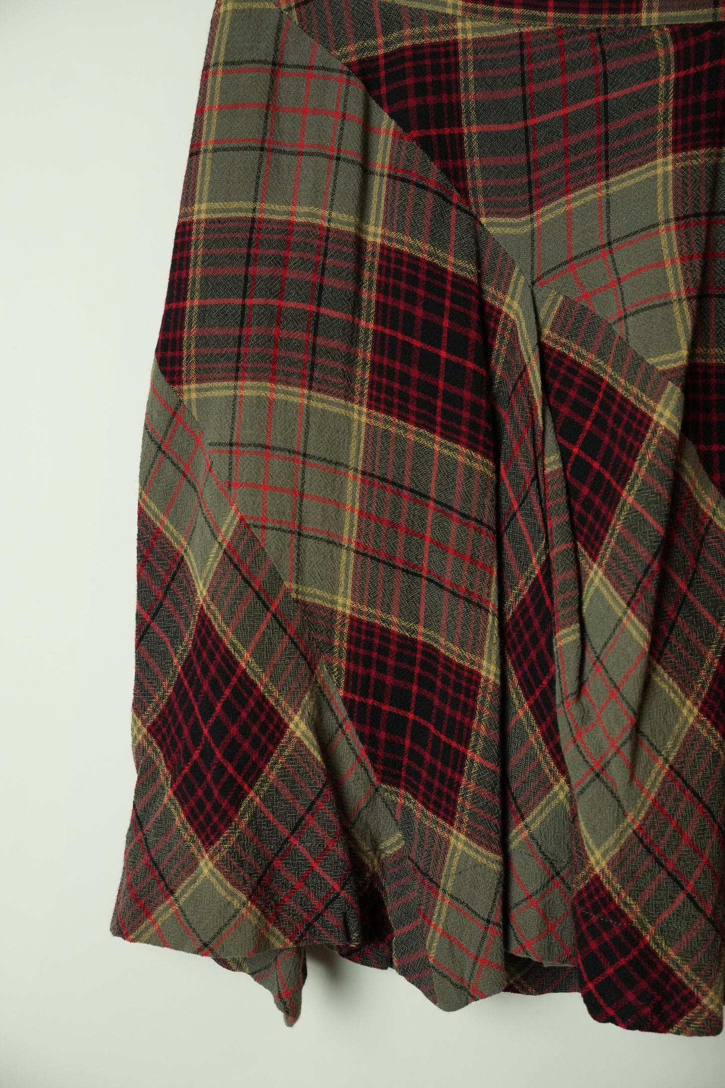 Vivienne Westwood Red Label Checkered Assymetrical Mini Skirt