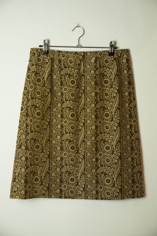 Celine Silk Blend Floral Skirt