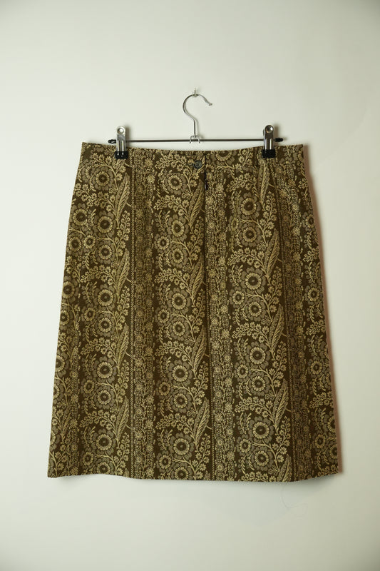 Celine Silk Blend Floral Skirt
